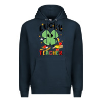 Navy lucky teacher Premium Hoodie - MaliasSmallBusiness