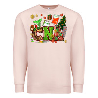 Pale Pink cna christmas Premium Sweatshirt - AdoDesignShop