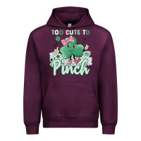 Mauve Wine too cute to pinch Urban Hoodie - MaliasSmallBusiness