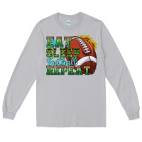 Moon Dust eat sleep football repeat Long Sleeve Tee - texasbilliewilder