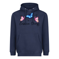 Navy embrace change Heavyweight Hoodie - JahusDesignShop