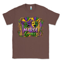 Chestnut mardi gras mask with leopard background Classic Tee - RanaPortraitStore