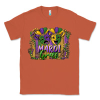 Copper mardi gras mask with leopard background Classic Tee - RanaPortraitStore
