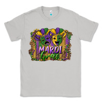 Moon Dust mardi gras mask with leopard background Classic Tee - RanaPortraitStore