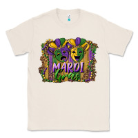 Natural mardi gras mask with leopard background Classic Tee - RanaPortraitStore