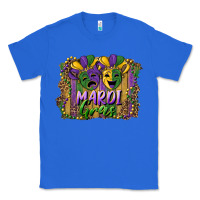 True Royal mardi gras mask with leopard background Classic Tee - RanaPortraitStore