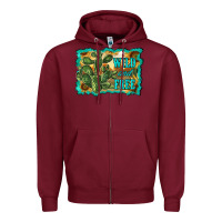 Burgundy wild and free cactus Zipper Hoodie - RanaPortraitStore