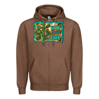 Chestnut wild and free cactus Zipper Hoodie - RanaPortraitStore