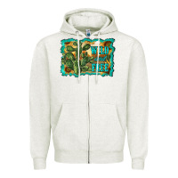 Oatmeal Heather wild and free cactus Zipper Hoodie - RanaPortraitStore