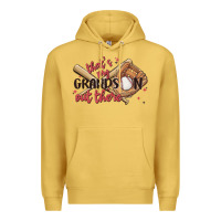 Antique Gold that's my grandson out there Premium Hoodie - MaliasSmallBusiness