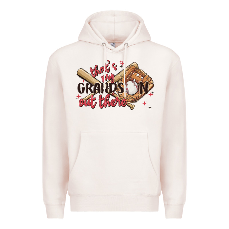 That's My Grandson Out There Premium Hoodie by MaliasSmallBusiness | Teevron