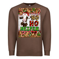Chestnut Christmas Ho Ho Ho Heifer Premium Sweatshirt - Artiststas