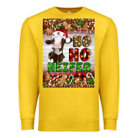 Lemon Christmas Ho Ho Ho Heifer Premium Sweatshirt - Artiststas