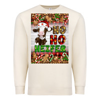 Sandshell Christmas Ho Ho Ho Heifer Premium Sweatshirt - Artiststas