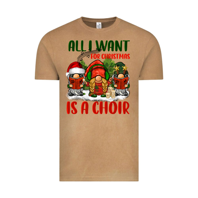 All I Want For Christmas Is A Choir Vintage Tee by BarkalooDesign | Teevron