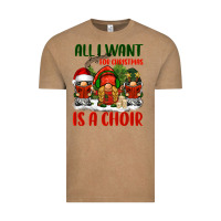Vintage Coffee all i want for christmas is a choir Vintage Tee - BarkalooDesign