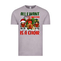 Vintage Zinc all i want for christmas is a choir Vintage Tee - BarkalooDesign