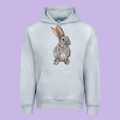 Easter Bunny Urban Hoodie Designed By Nancycooperartshop