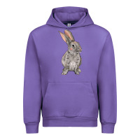 Tulip Easter bunny Urban Hoodie - NancyCooperArtShop