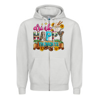 Drink Happy Thoughts Zipper Hoodie | Teevron
