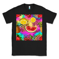 Black fruits leopard tie dye seamless pattern Classic Tee - Zillion Design Studio