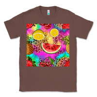Chestnut fruits leopard tie dye seamless pattern Classic Tee - Zillion Design Studio
