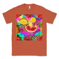 Copper fruits leopard tie dye seamless pattern Classic Tee - Zillion Design Studio