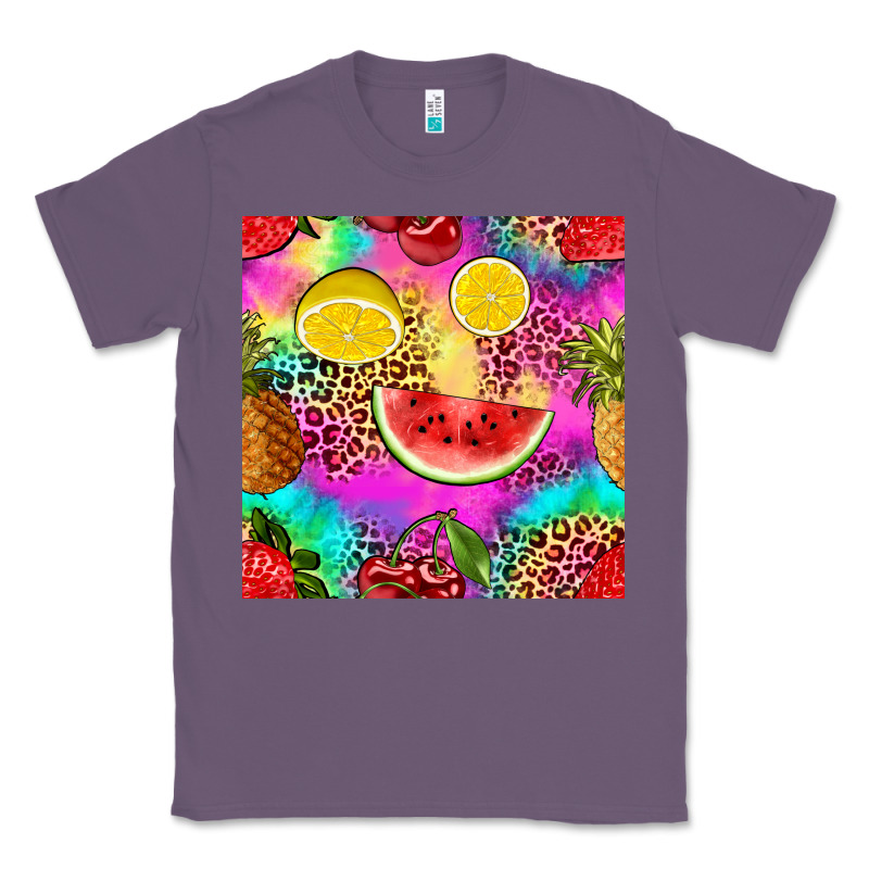 Fruits Leopard Tie Dye Seamless Pattern Classic Tee by Zillion Design Studio | Teevron