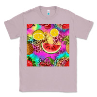 Lilac fruits leopard tie dye seamless pattern Classic Tee - Zillion Design Studio