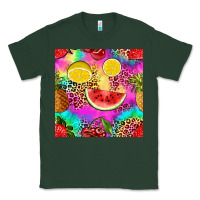 Sports Green fruits leopard tie dye seamless pattern Classic Tee - Zillion Design Studio