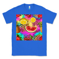 True Royal fruits leopard tie dye seamless pattern Classic Tee - Zillion Design Studio