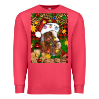 Cardinal Christmas horse Premium Sweatshirt - Artiststas