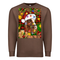 Chestnut Christmas horse Premium Sweatshirt - Artiststas