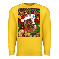 Lemon Christmas horse Premium Sweatshirt - Artiststas