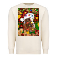 Sandshell Christmas horse Premium Sweatshirt - Artiststas