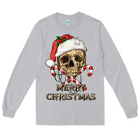 Moon Dust merry christmas skull Long Sleeve Tee - RanaPortraitStore