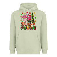 Matcha flamingo merry christmas Heavyweight Hoodie - AdoDesignShop