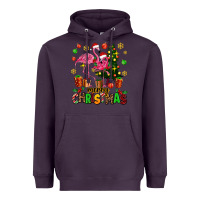 Plum flamingo merry christmas Heavyweight Hoodie - AdoDesignShop