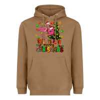 Toasted Coconut flamingo merry christmas Heavyweight Hoodie - AdoDesignShop
