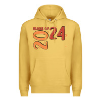 Antique Gold custom class of 2024 name of school font  super sn Premium Hoodie - MaliasSmallBusiness