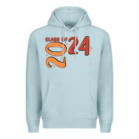 Blue Mist custom class of 2024 name of school font  super sn Premium Hoodie - MaliasSmallBusiness