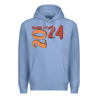 Colony Blue custom class of 2024 name of school font  super sn Premium Hoodie - MaliasSmallBusiness