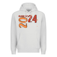 Dove Grey custom class of 2024 name of school font  super sn Premium Hoodie - MaliasSmallBusiness