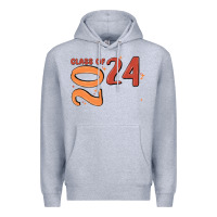 Heather Grey custom class of 2024 name of school font  super sn Premium Hoodie - MaliasSmallBusiness