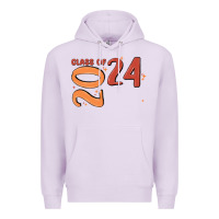 Lilac custom class of 2024 name of school font  super sn Premium Hoodie - MaliasSmallBusiness