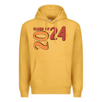 Mustard custom class of 2024 name of school font  super sn Premium Hoodie - MaliasSmallBusiness