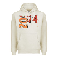 Oatmeal Heather custom class of 2024 name of school font  super sn Premium Hoodie - MaliasSmallBusiness