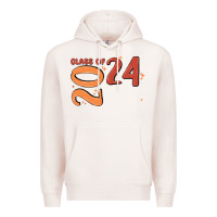 Pale Pink custom class of 2024 name of school font  super sn Premium Hoodie - MaliasSmallBusiness