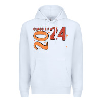 White custom class of 2024 name of school font  super sn Premium Hoodie - MaliasSmallBusiness
