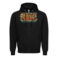 Black christmas western santa baby Zipper Hoodie - RanaPortraitStore